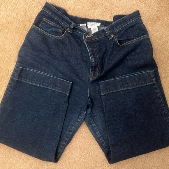 Jean Capri Jones Sport Size 16 Denim Cropped Jean Capri Pants Medium Dark - Picture 3 of 5